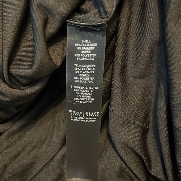 WHBM Form flattering black design dress size 8 - Picture 9 of 10